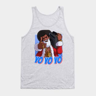 Black Santa Claus Hip Hop Christmas Tank Top